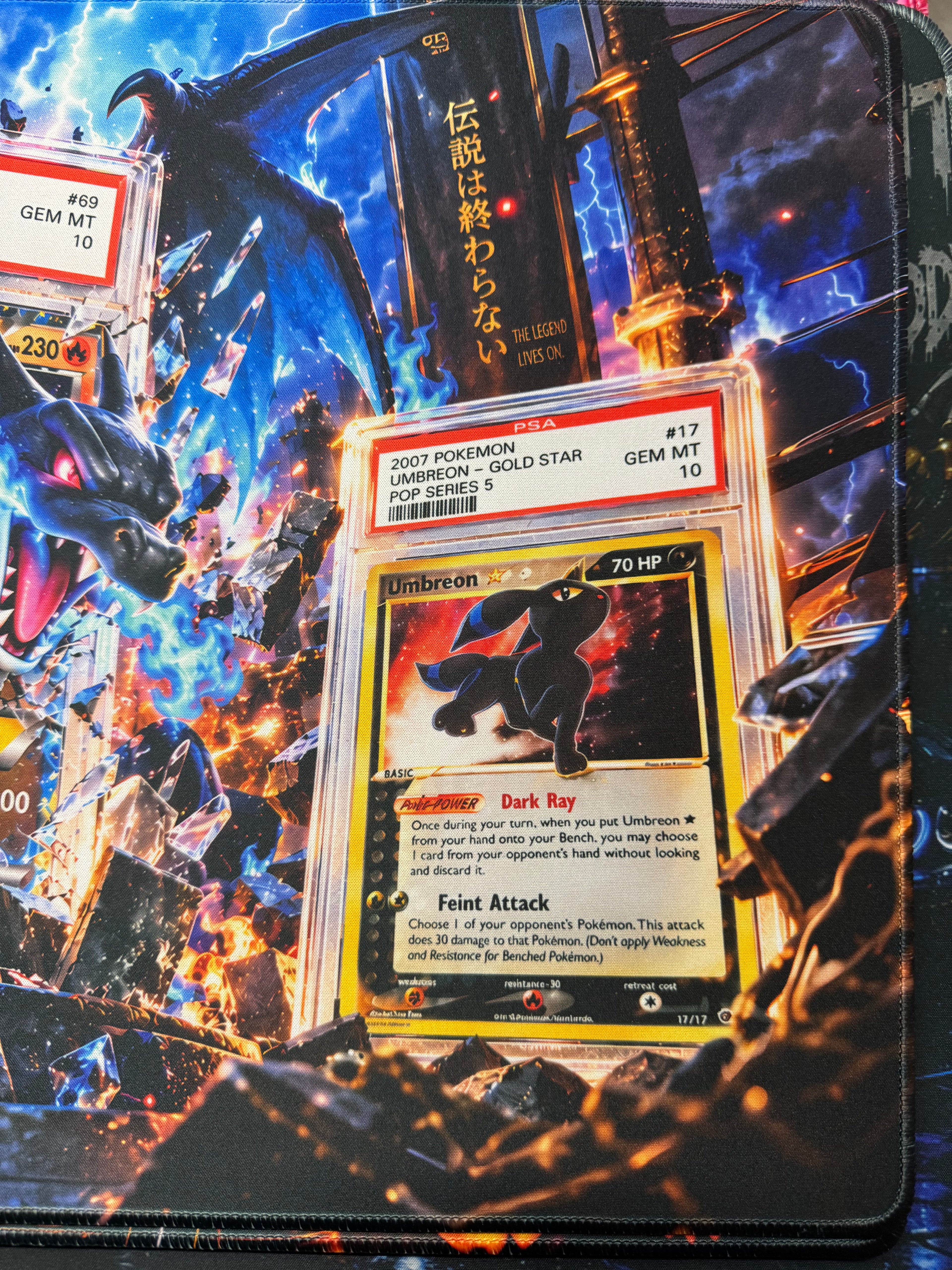 Vault of Legends Trading Card Collector Playmat 24x14 Stitched TCG Gaming Desk Mat