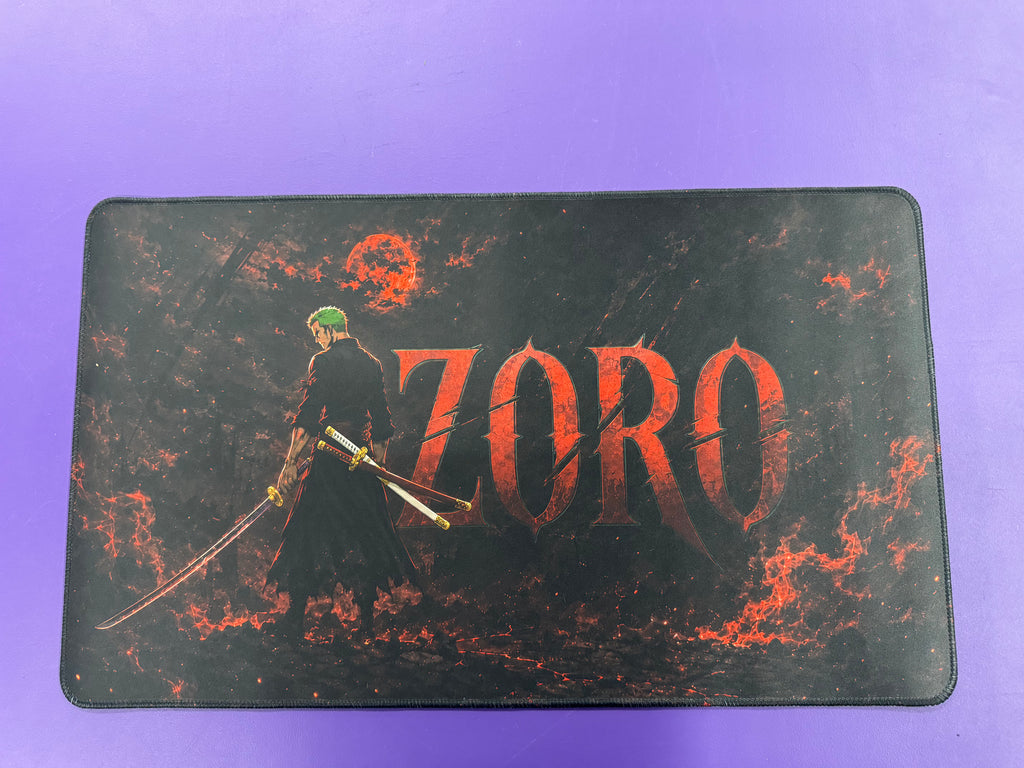 Crimson Moon Sword Master Anime Playmat Dark TCG Gaming Mat Stitched Desk Mat girl friend Gift