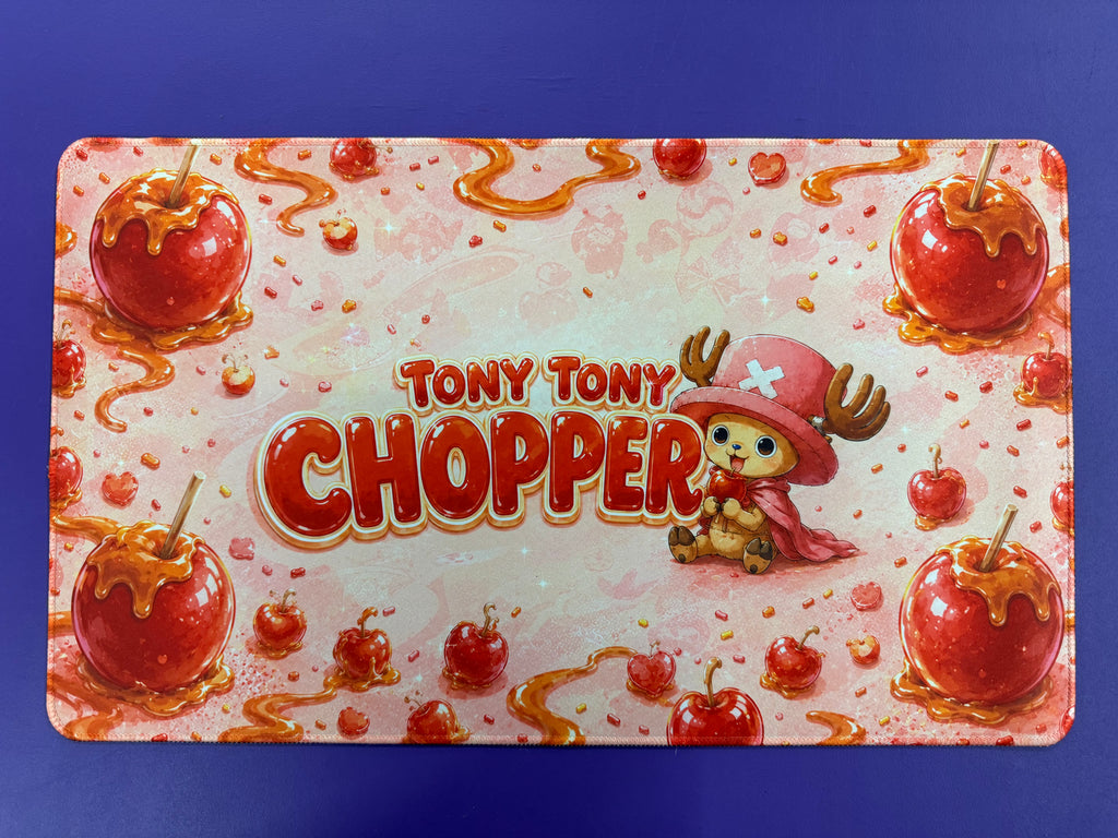 Sugar Rush Candy Apple Anime Playmat Pink Kawaii 24x14 Stitched TCG Gaming Mat