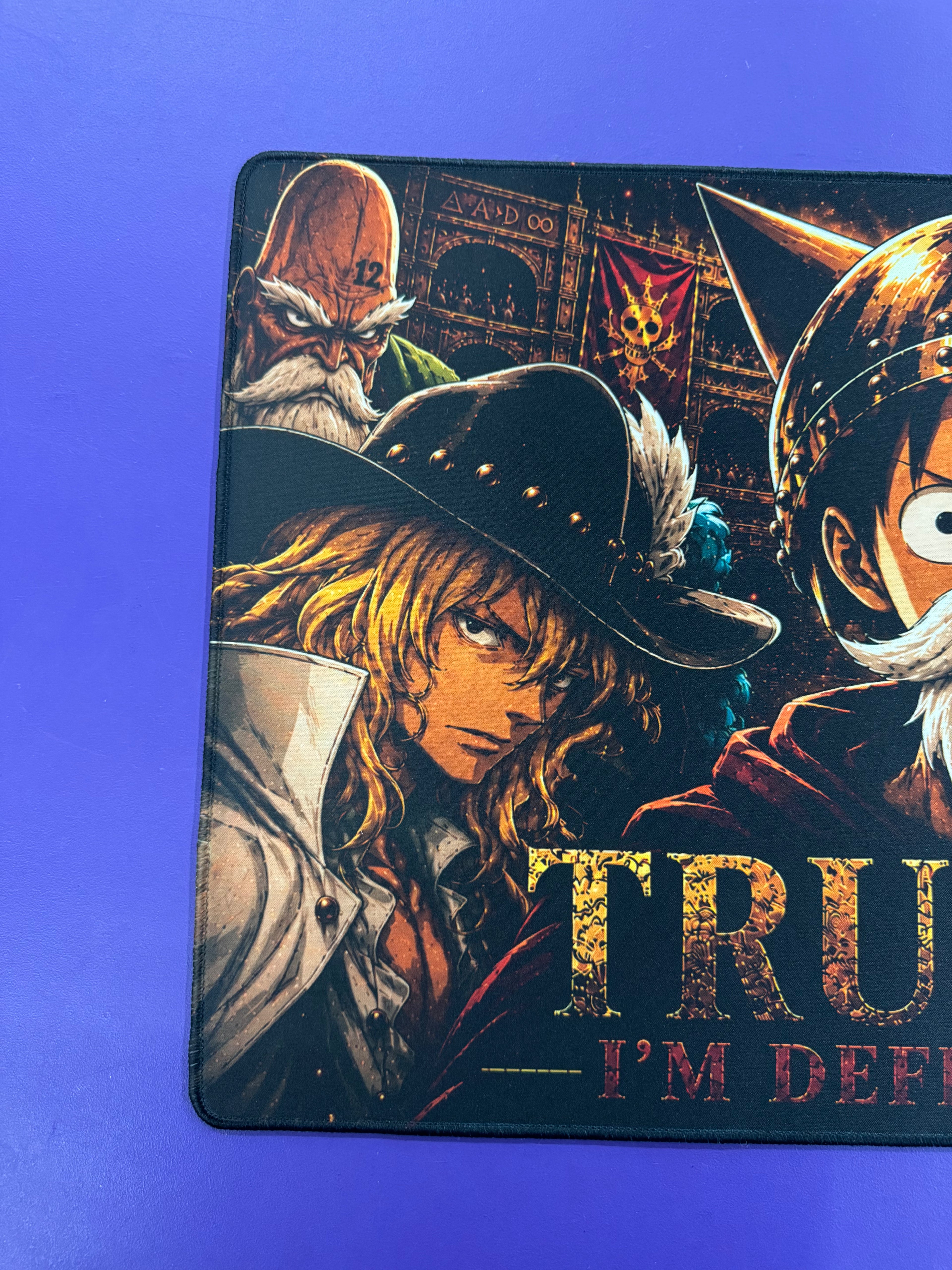Trust Me Im Definitely Lucy Anime Playmat TCG Gaming Mat Stitched Anime Gift for friend