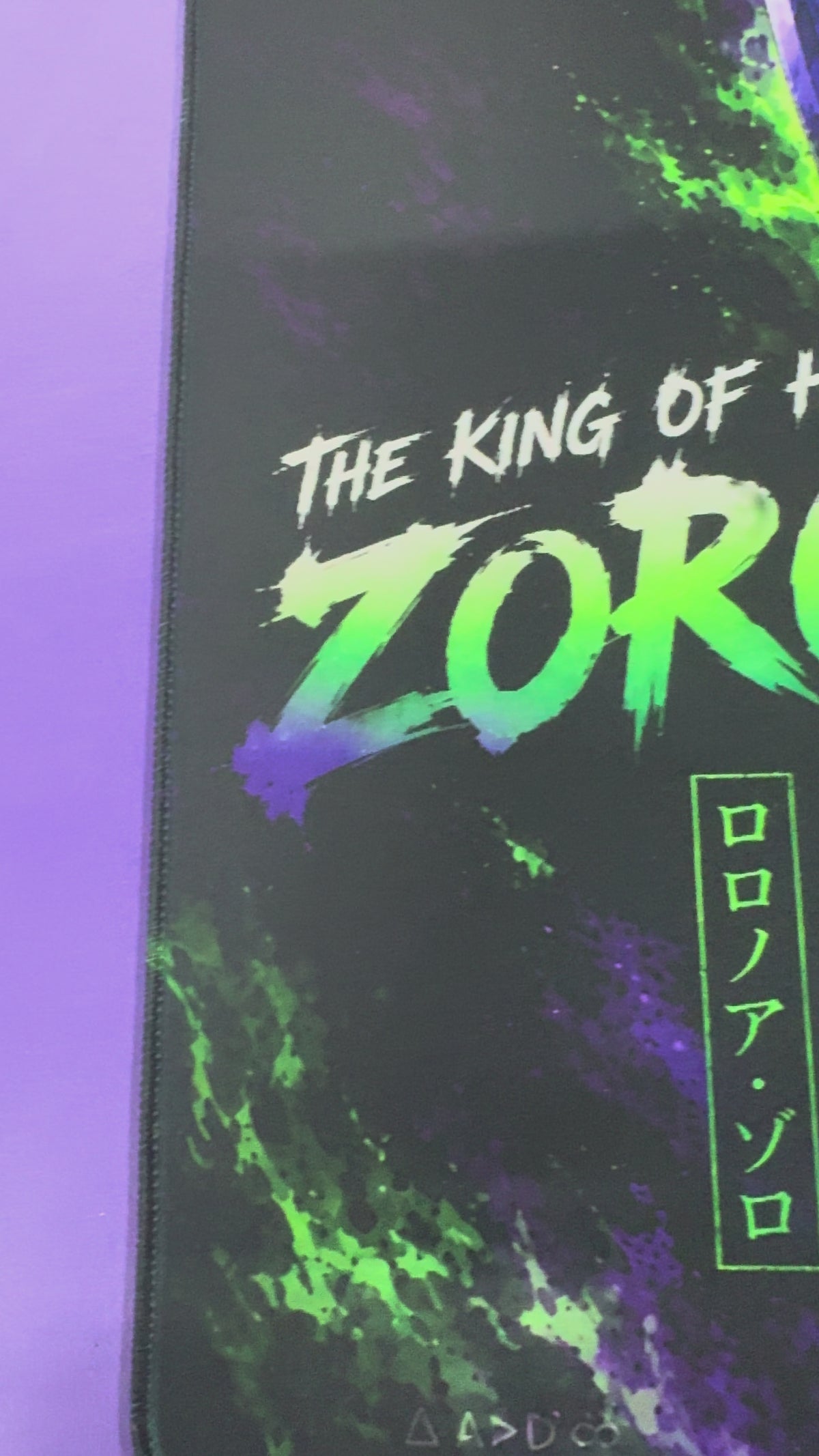 Z King of Hell Anime Playmat Three Sword Style 24x14 Stitched TCG Gaming Mat