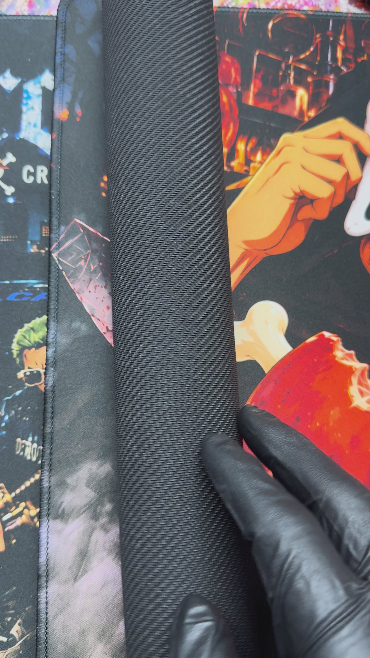 Night of the Blades Halloween Anime Playmat 24x14 Stitched TCG Gaming Mat Horror Collector Edition