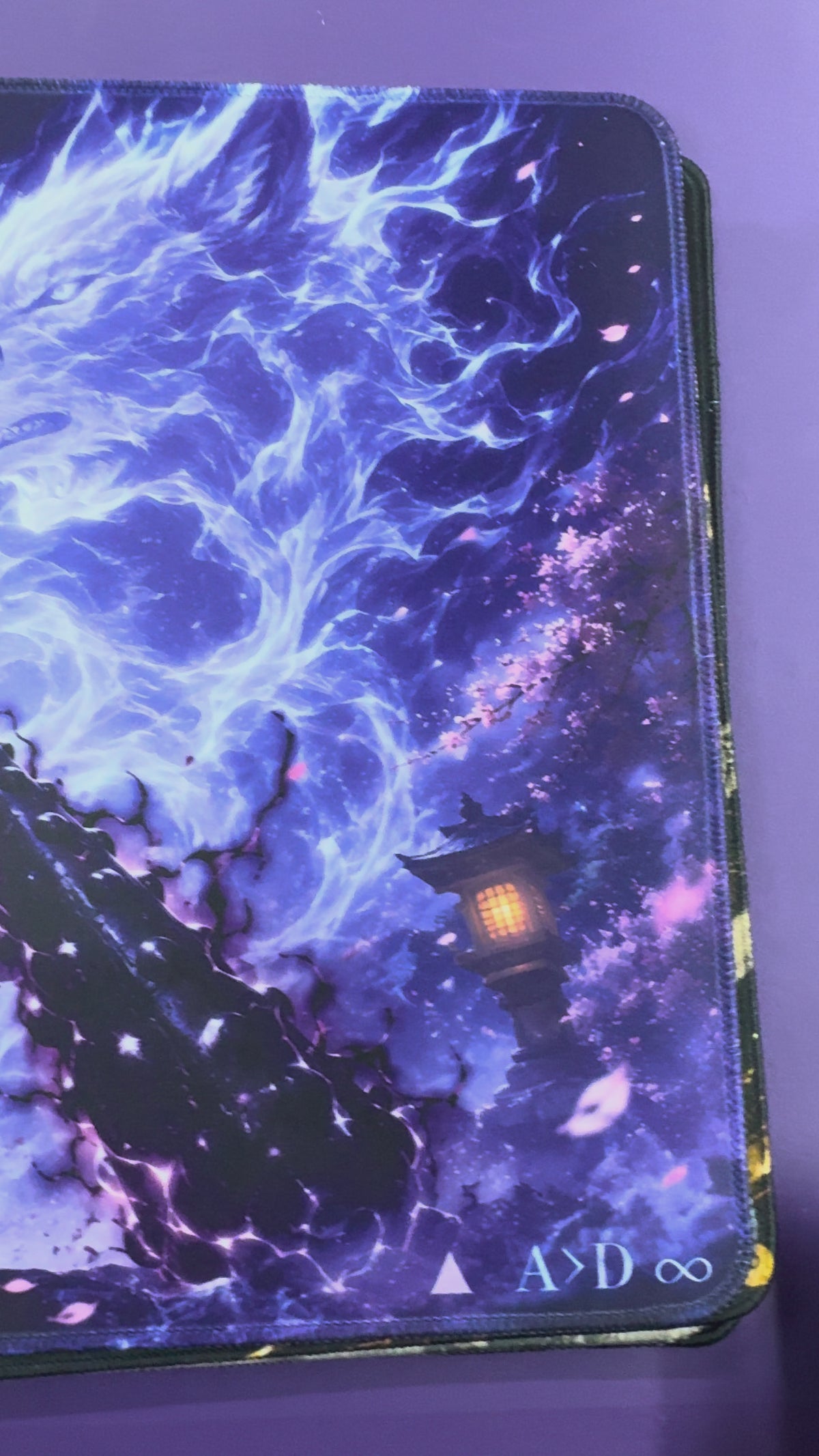 Spirit of Wano Moonlit Wolf Anime TCG Playmat Premium Stitched Gaming Mat Anime Gift for Boyfriend